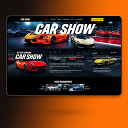 Create a visually stunning and engaging website for a car show