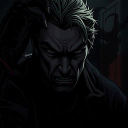 A dark and moody scene depicting a character seeking revenge