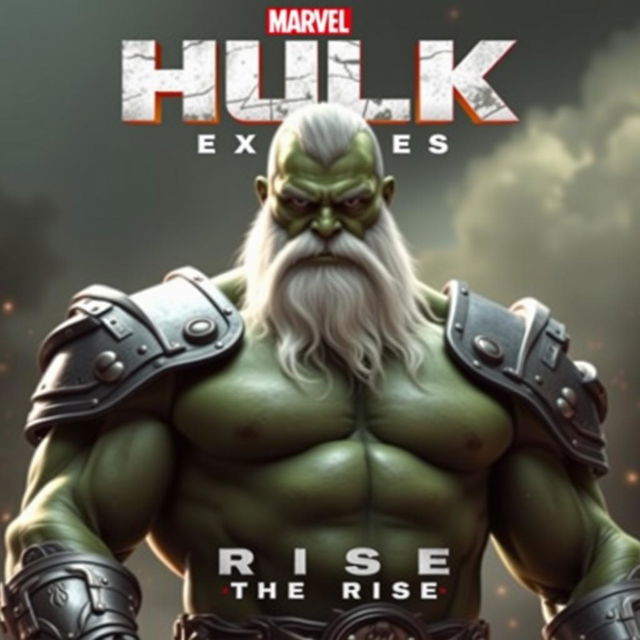 Create a promotional poster for the Marvel film titled 'Hulk Maestro: The Rise'