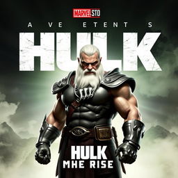 Create a promotional poster for the Marvel film titled 'Hulk Maestro: The Rise'