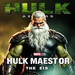 Create a promotional poster for the Marvel film titled 'Hulk Maestro: The Rise'