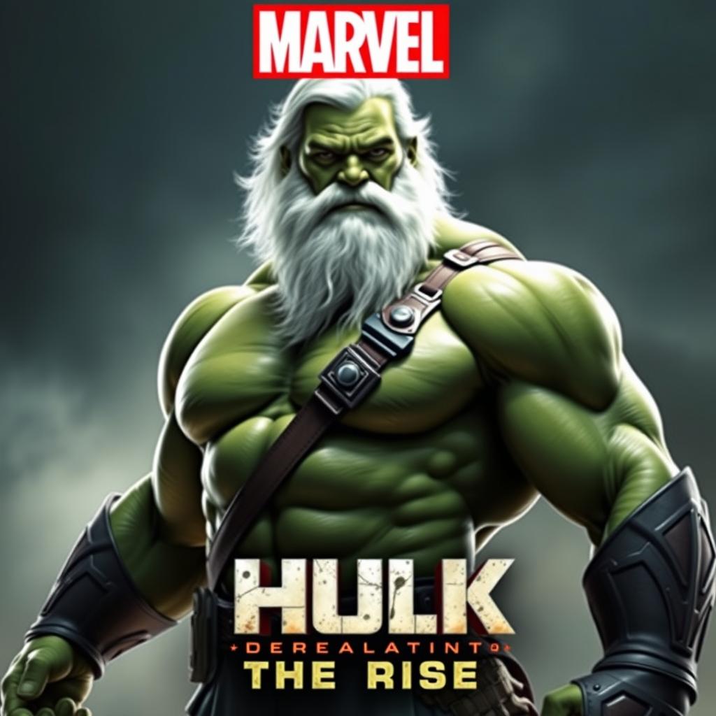 Create a promotional poster for the Marvel film titled 'Hulk Maestro: The Rise'