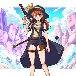 A detailed illustration of Nami from One Piece