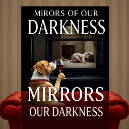 Create a book cover design titled 'MIRRORS OF OUR DARKNESS'