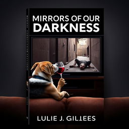 Create a book cover design titled 'MIRRORS OF OUR DARKNESS'