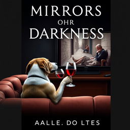 Create a book cover design titled 'MIRRORS OF OUR DARKNESS'