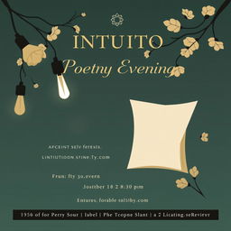 Create a poster for a poetry evening event