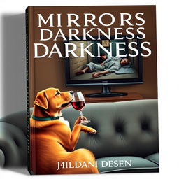 Create a book cover design titled 'MIRRORS OF OUR DARKNESS'