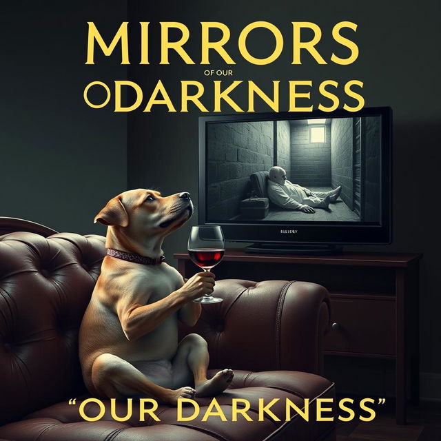 Create a book cover design titled 'MIRRORS OF OUR DARKNESS'