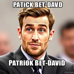 Create a meme featuring Patrick Bet-David in the style of the 'Chad' meme