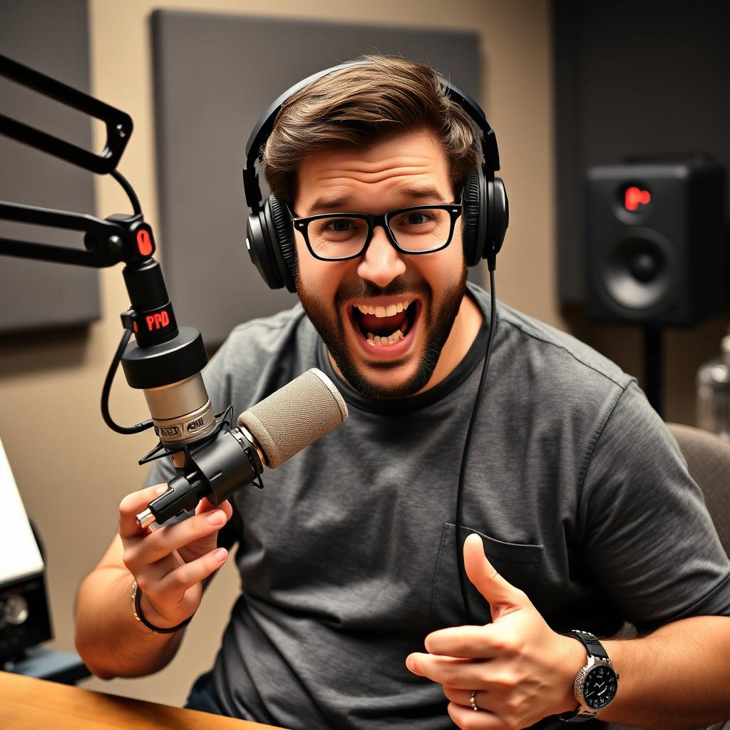 Create an image featuring Patrick Bet-David during a PBD Podcast session