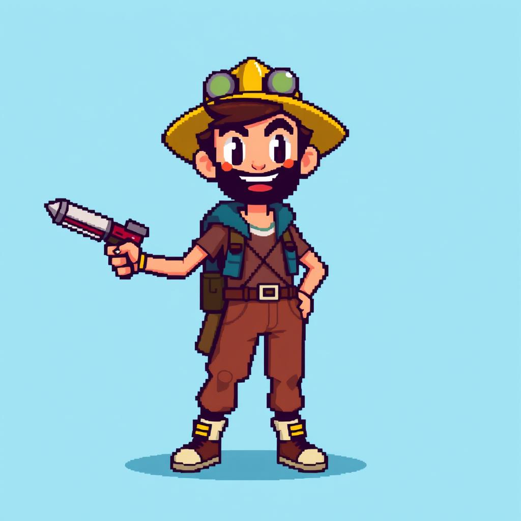 Create a character for a pixel art game