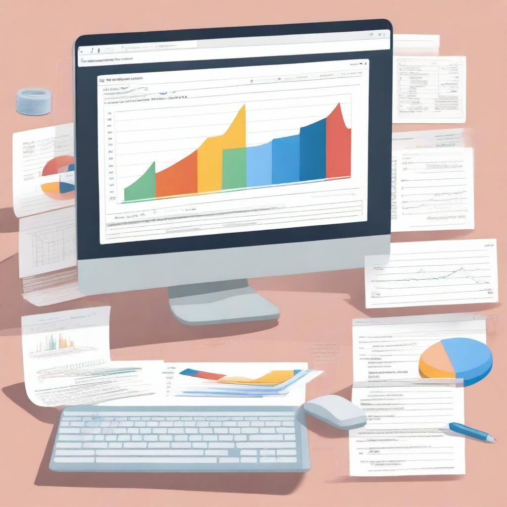 An illustration showing statistical calculations or the output of statistical software