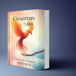 Create a book cover with the title 'Cicatrizes na Alma: Uma Jornada de Cura e Redenção'