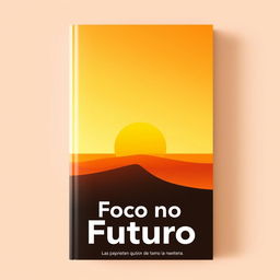 Create a book cover titled 'Foco no Futuro'