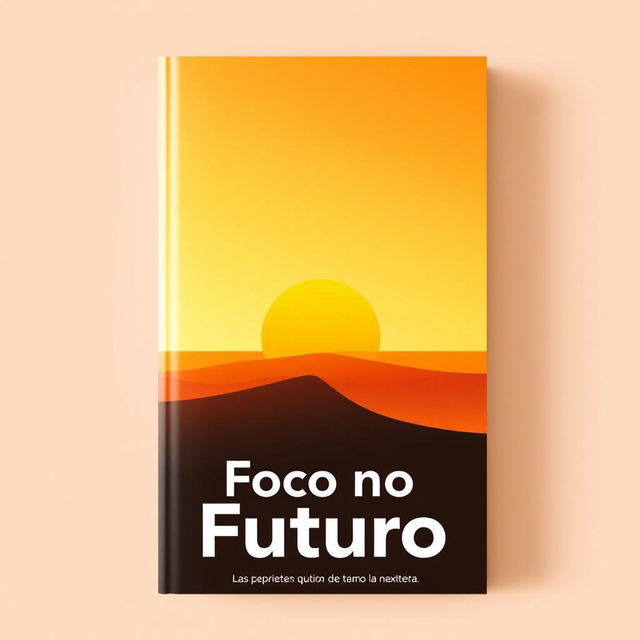 Create a book cover titled 'Foco no Futuro'