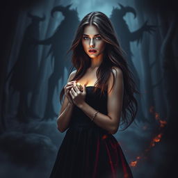 A captivating and dark book cover for a paranormal romance titled