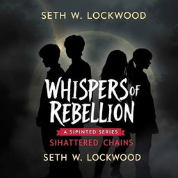 A captivating book cover featuring four teenage silhouettes, two boys and two girls, standing together