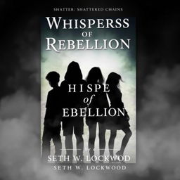 A captivating book cover featuring four teenage silhouettes, two boys and two girls, standing together