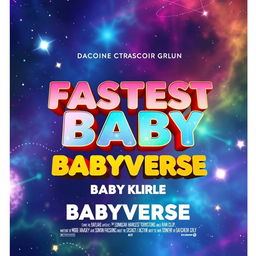 A movie poster for a film titled 'Fastest Baby Alive Babyverse'