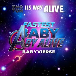 A movie poster for a film titled 'Fastest Baby Alive Babyverse'