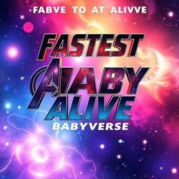 A movie poster for a film titled 'Fastest Baby Alive Babyverse'