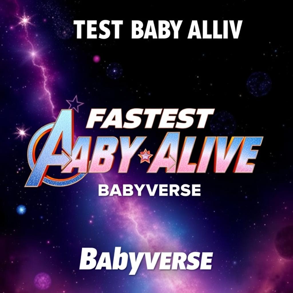 A movie poster for a film titled 'Fastest Baby Alive Babyverse'