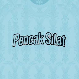A sports jersey with the text 'Pencak Silat' written in a cool font