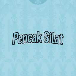 A sports jersey with the text 'Pencak Silat' written in a cool font