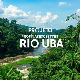 Create an image depicting the 'PROJETO RENASCENTES DO RIO UBÁ' in the Amazon