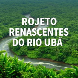 Create an image depicting the 'PROJETO RENASCENTES DO RIO UBÁ' in the Amazon