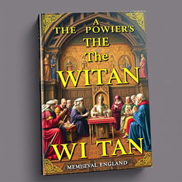 A detailed book cover depicting the power of the Witan in medieval England