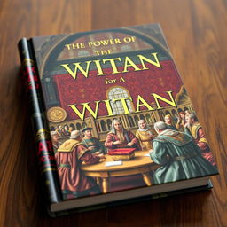 A detailed book cover depicting the power of the Witan in medieval England