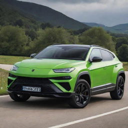 A quirky crossover of Lamborghini's aggressive design and raw power with the practical, family-friendly design of a Skoda.