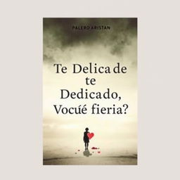 A book cover with the title 'Se Eu Tivesse Te Dedicado, Você teria Ficado?' featuring a melancholic and somber design