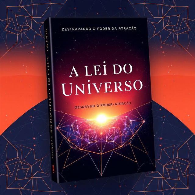 Create a book cover with the title 'A Lei do Universo: Destravando o Poder da Atração'