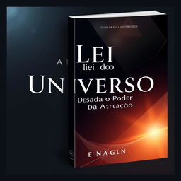 Create a book cover with the title 'A Lei do Universo: Destravando o Poder da Atração'