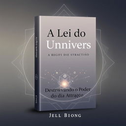 Create a book cover with the title 'A Lei do Universo: Destravando o Poder da Atração'