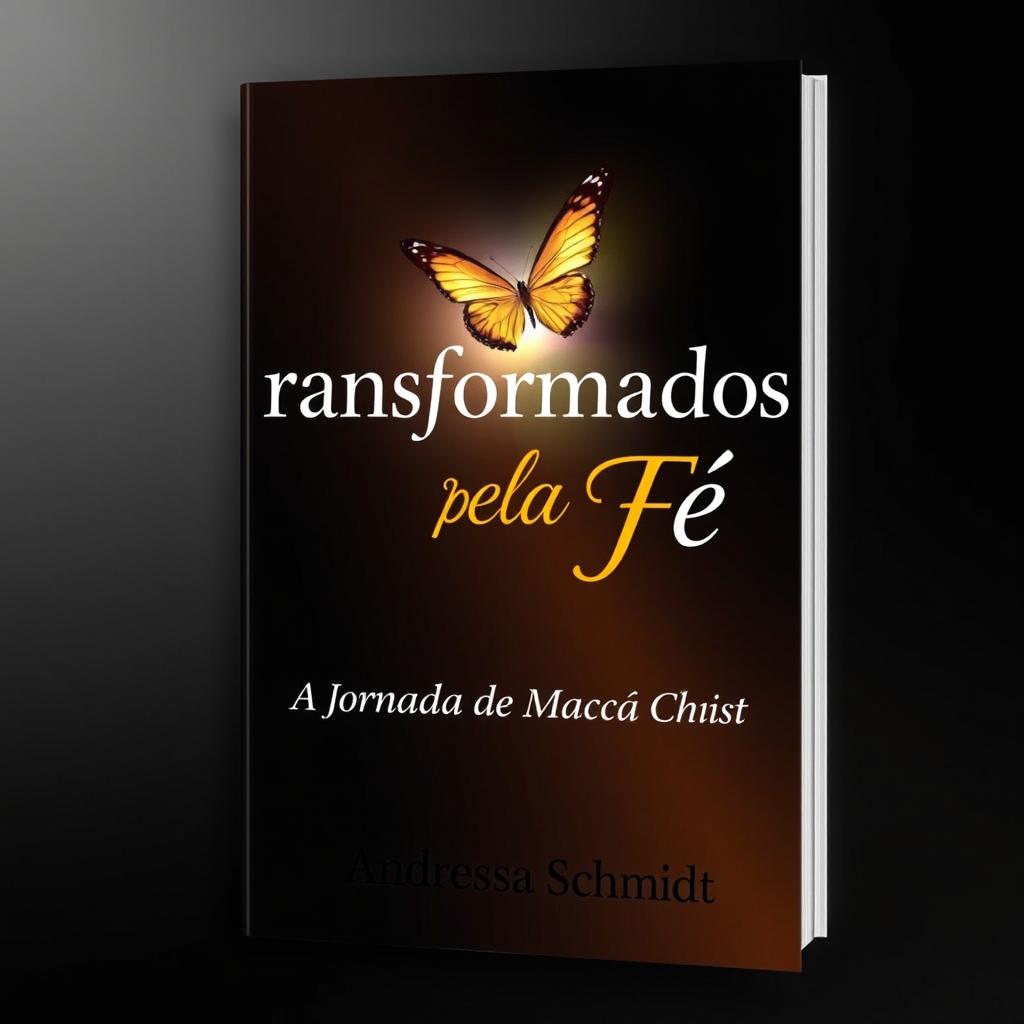 A book cover for an eBook titled 'Transformados pela Fé: A Jornada de Mudança em Cristo'