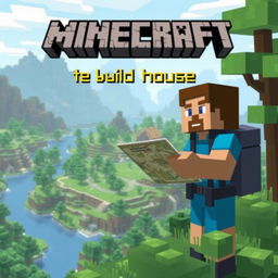 A character in the Minecraft universe searching for a plot of land to build a house