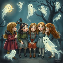 A group of young girls who have the unique ability to see the ghosts of boys