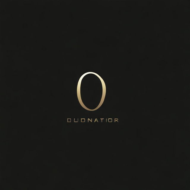 Create a foil logo for DubMation displayed on a black screen