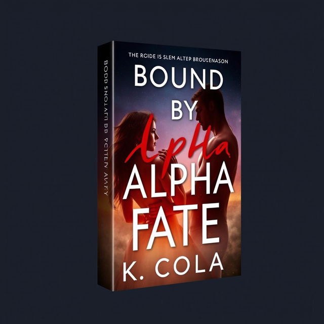 A book cover featuring the title 'Bound by Alpha Fate' and the author's name 'K