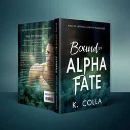 A book cover featuring the title 'Bound by Alpha Fate' and the author's name 'K