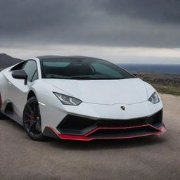 An interesting crossover of a Lamborghini's aggressive, sporty design with the stylish, practical aesthetics of a Peugeot.