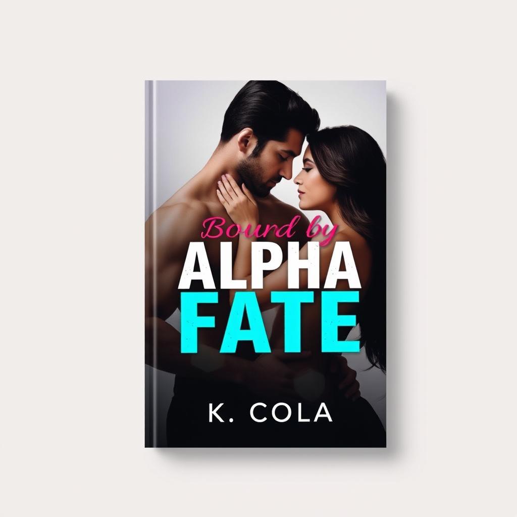 A flat image for a book cover titled 'Bound by Alpha Fate' by K