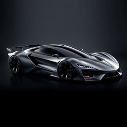 A powerful and aggressive aerodynamic sports car, showcasing sleek lines and a futuristic design