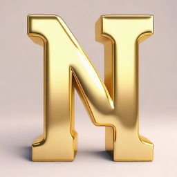 Create a creative image featuring the characters 'D' and 'A' in inspired fonts with a foil gold effect