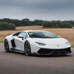 A captivating fusion of Lamborghini's aggressive styling and raw power with Motorola's reliable, practical design elements.