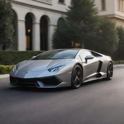 A grand fusion of Lamborghini's aggressive, sporty design with the classic luxury and sophistication of a Cadillac.